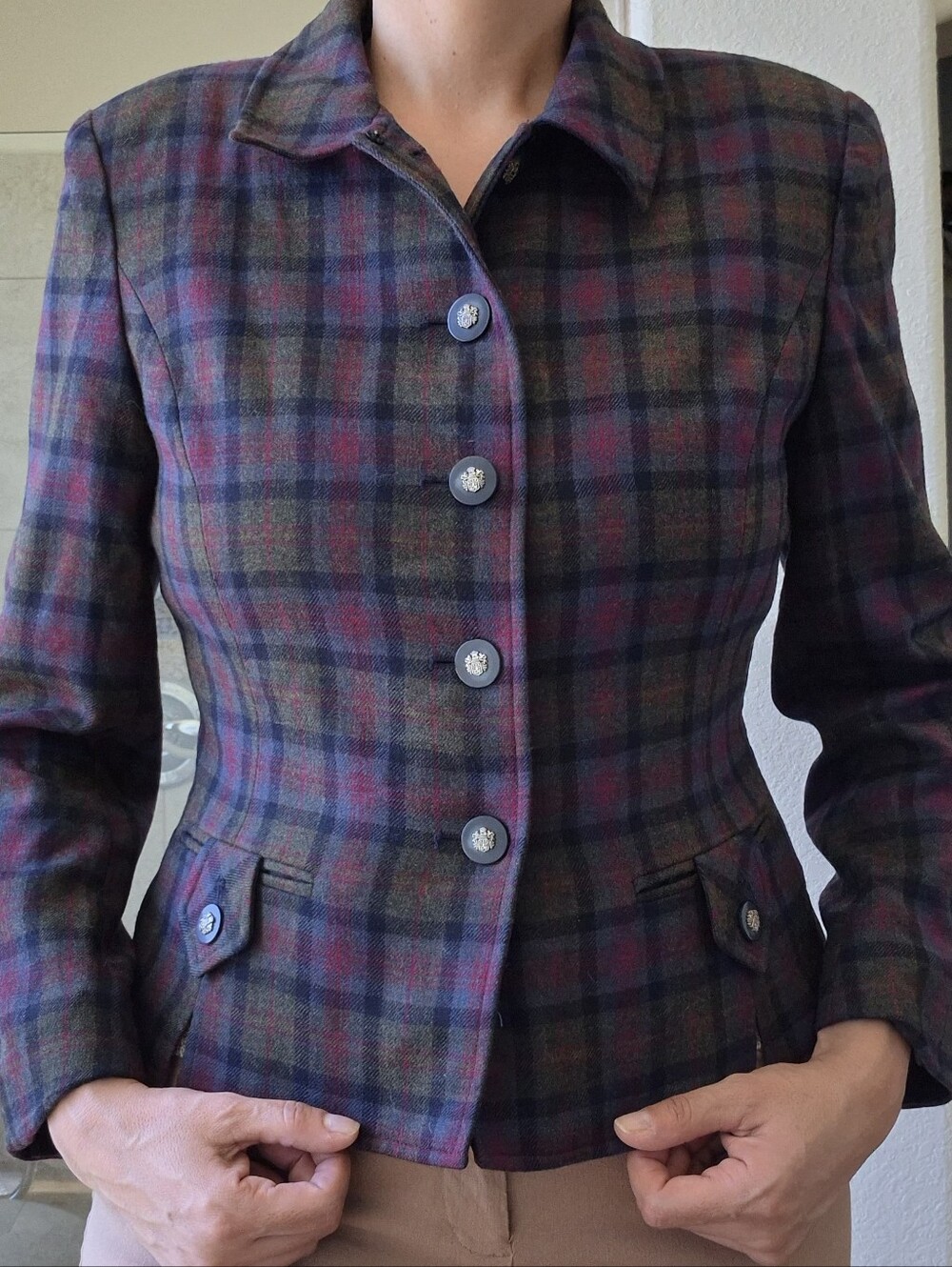 Herbert Grossman Design by Cynthia Sobal, Vintage Wool Blazer Sz 12/Large